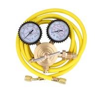 Karlak Nitrogen Tank Regulator, Brass Construction 0-600 PSI 1/4 Inch Male Thread Flare Connection with 60 Inch Hose, Filtration Structure Prevents Impurities, High Sealing