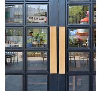 Karlak Outdoor Stainless Steel Warning Sign Board for Gates and Doors, Clearly Visible Messages, Durable 316 Material - 1 Count (THE MAN CAVE)