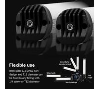Karlak Portable LED Light, Camera Video Light, RGB Handheld Photography Lamp Dimmable LED Light with 49 RGB Modes, 3 Music Rhythms, Multi-angle Design, High CRI, 2000mAh Built-in