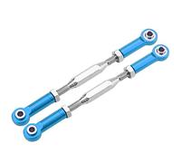 Karlak Precision Aluminium Steering Linkage Rods with Anodizing Treatment for Slash 1/10 Scale RC Truck Accessories 2 Pack (SLA013B blue)
