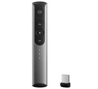 Karlak Presentation Clicker Wireless Presenter Presentation Remote 2.4GHz Plug and Play Red Pointer Rechargeable Battery 30m Control Range for Presentations