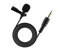 Karlak Professional Laver Microphone,Portable Professional Grade Laver Microphone 3.5mm Jack Hands-free Omnidirectional Mic Easy Clip-on Perfect for Recording Live