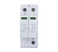 Karlak Protective Device DC Protector Lightning Arrester 2P 1000V 10KA to 20KA 36mm DIN Rail Modular PC Flame Retardant Shell with Copper Fittings for Distribution Bo (2P20KA)