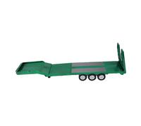 Karlak RC Flatbed Trailer 1/18 Scale Durable Plastic Interactive Functionality for 1501 Tractor Truck Display (Green)