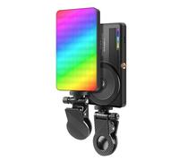 Karlak RGB Video Light LED Fill Light 5W, 96+ CRI, 22 Scene Lighting Effects, 2500-9000K, 10 Levels Brightness, 3000mAh Battery, and Cold Shoe, for Computer Tablet Mobile Phone DSLR