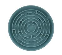 Karlak Slow Feeder Dog Bowl Anti Choking with Puzzle Pattern for Bloating Obesity Prevention Silicone 7.68in for Dogs and Cats (Blue)