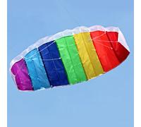 Karlak Stunt Power Kite Dual Line Colorful Flying Kite 1.4m/2m/2.7m Lightweight and Foldable for Outdoor Adventure (1.4m/55in)