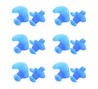 Karlak Swimming Earplugs Silicone Earplugs Ear Plugs Soft Silicone Spiral Ear Plugs Human Contour Fit Elastic Individual Storage Case for Swimming Diving Surfing (Blue)