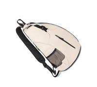Karlak Tennis Shoulder Bag Large Capacity Organized Design Water Proof for Active Players Size 12.99x5.51x19.29in (Beige)