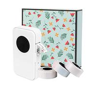 Karlak thermal printer, D35 Label Maker Mini Thermal Label Printer Pocket hine All in One BT Connect Adhesive Tag DIY Date Journal Study Sticker Labeling with 3pc Label Roll Compatible with iOS Andro