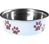 Karlie Ascar Dog Bowls, Stainless Steel, Light Blue, 1500 ml, Diameter 19-21 cm