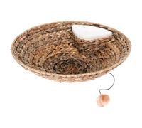 Karlie Basket Round for Scratching Tree Banana Leaf V IV 50cm Beige Cat Bed