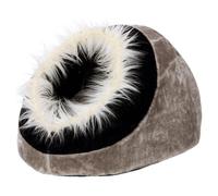 Karlie Cat Cave Mandy Black-Grey Plush Washable 30°C