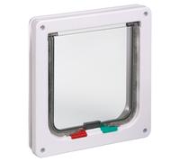 Karlie Cat Door 4-Way White 20X19.2Cm For Cats With Locking Positions