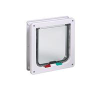 Karlie Cat Door 4-Ways Big Cat, White