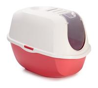 Karlie Cat Litter Box Smart Cat Spicy Coral 52X39X41 Cm With Charcoal Filter