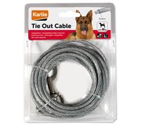 Karlie Connection Cable White 5M Plasticized 6Mm For Animals Dogs Cats Safety