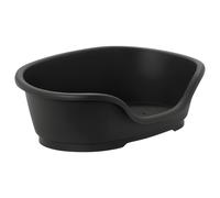 Karlie Dog Basket Domus Plastic Black for Dog, Slip Proof, Ventilated