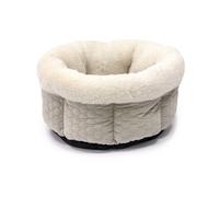 Karlie Dog Bed Velvet Round Beige, RRP 25.09 EUR, New