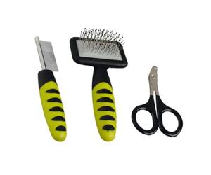 Karlie Flamingo 1030209 Care comb, 12 x 6 cm, green / black