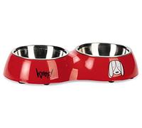 Karlie Jairo Dog Bowl 1800 ml Red Dinner Set 2 x 900 ml