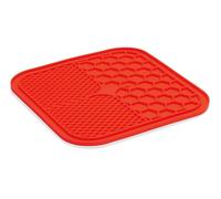 Karlie Licking Mat AVA, Silicone, 20 x 20 x 1 cm, Red