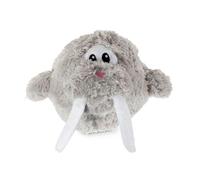 Karlie Moppelchen Walrus Wally Dog Toy, Plush, Grey, 14 x 14 x 14 cm