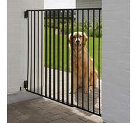 Karlie Outdoor Extendable Dog Gate, Black, Metal, 152cm W x 95cm H