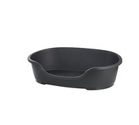 Moderna Plastic Dog Bed - Black - 80cm