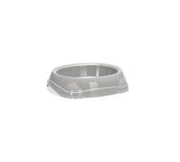Karlie Plastic Cat Bowl Classic, 210 ml, 14.7 x 13 x 3.4 cm, Grey
