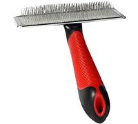 Karlie Professional Soft Slicker Brush, 18.0 x 11.5 cm, Small, Red/Black