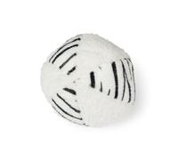 Karlie Safari Ball Plush Dog Toy, White/Black, Diameter 11 cm