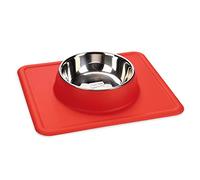 Karlie Silicone INOX Dex Bowl 350 ml Red