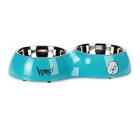 Karlie Tyler Dog Bowl 1800 ml Blue Dinner Set 2 x 900 ml