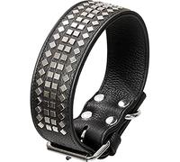Karlie Vintage Dog Collar with Square Studs 50 mm Black