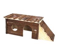 Karlie Wonderland Nature Wood House with Ladder for Rabbit, Large