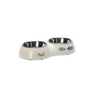 Karlie Yaren Cat Bowl L 27 cm W 14 cm H 5 cm 440 ml Beige/Light Grey Dinner 2 x 220 ml