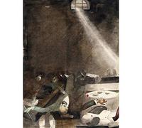 Karlis Padegs Five Oclock Tea In The Morgue Large Art Print Poster Wall Decor Premium Mural