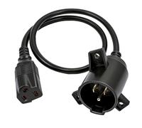 KarlKers Charging Port Adapter Plug for Club Car Precedent Electric Golf Cart, American Standard Power Cord Charger Plug, Heavy-Duty Golf Cart AC Charging Outlet Replacement Parts for Lithium Battery