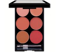 KARLOR 6 Colours Blush Palette Matte Blush Powder Peach Pink Rose Nude Red Rouge Makeup Professional Blushers for Cheeks Smooth Silky long-lasting portable