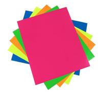 KARLOR A4 UV Transfer Film, Self-Adhesive, 5 Neon Colours, PU Heat Transfer Film, Fluorescent Flex Film, Plotter Film, Adhesive Film for T-Shirts, Textiles, Handbags, Electronic Products, Washable