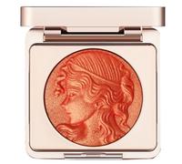 KARLOR Blush Powder with Shine, Orange Blush, Glitter Palette, Embossed Blusher Gold Blusher Powder, Glittering Pearl Shine, Highlighter, Makeup, Pigmented, Orange Blusher for Cheeks (02# Orange)