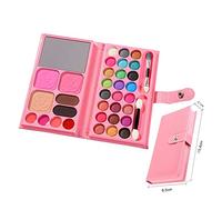 KARLOR Children's Make-Up Palette, 33 Colour Kids Real Make-Up Set, Girl Cosmetic Compact Set with Mirror, Washable Safe Non-Toxic, Cosmetic Gift for Kids Girls from 4 Years Old Christmas Birthday