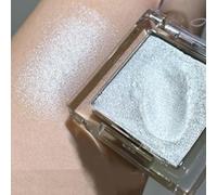 KARLOR Metallic Mother of Pearl Eyeshadow With Shimmering Glitter White Pigmented Diamond Highlighter - Sparkling Single Color in Silver