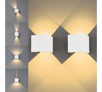 KarlpaSW Up and Down LED Wall Lights 12W 230V,Adjustable Beam