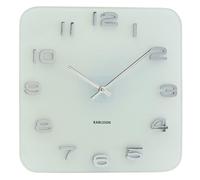 Karlsson 35cm Vintage Glass Wall Clock with 3D Numbers contemporary Minimalist