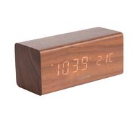 Karlsson Alarm Clocks LED KA5652DW, Wood, Brown, 4.2x35x35 cm