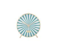 Karlsson Alarm Clock, Candy Swirl Turquoise blue & white (KA6008BL)