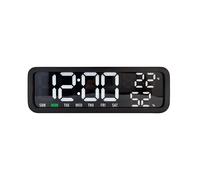 Karlsson Alarm Clock Madera Alarm clock KA6145BK - Unisex - Quartz with charger Black 4,8 X 8,2