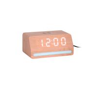 Karlsson Alarm Clock Retro Table clock KA6078WD - Unisex - Quartz Wood 16,5 X 7,5 X 10